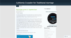 Desktop Screenshot of californiacrusader.wordpress.com