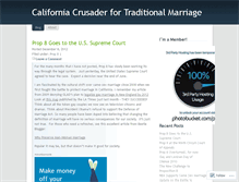 Tablet Screenshot of californiacrusader.wordpress.com