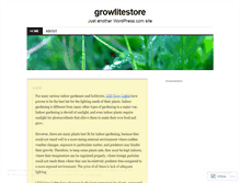 Tablet Screenshot of growlitestore.wordpress.com