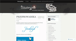 Desktop Screenshot of bizuteryjnie.wordpress.com