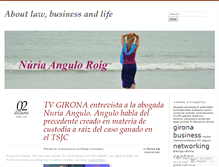 Tablet Screenshot of nuriaangulo.wordpress.com