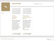 Tablet Screenshot of keznwholesale.wordpress.com