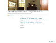 Tablet Screenshot of collegepark.wordpress.com