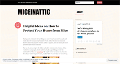 Desktop Screenshot of miceinattic.wordpress.com