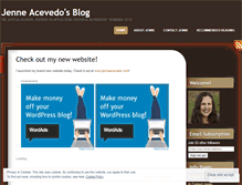Tablet Screenshot of jenneacevedo.wordpress.com