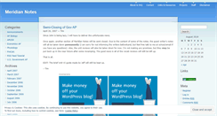 Desktop Screenshot of meridiannotes.wordpress.com