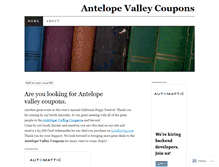 Tablet Screenshot of antelopevalleycoupons.wordpress.com