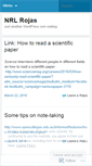 Mobile Screenshot of nrojas.wordpress.com