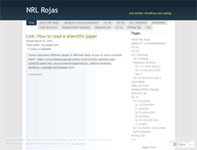 Tablet Screenshot of nrojas.wordpress.com