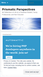 Mobile Screenshot of prismaticperspectives.wordpress.com