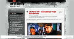 Desktop Screenshot of letuslisten.wordpress.com