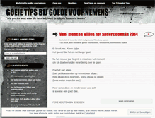 Tablet Screenshot of goedevoornemens.wordpress.com