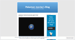 Desktop Screenshot of pokemonmovies.wordpress.com