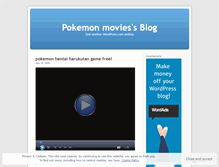 Tablet Screenshot of pokemonmovies.wordpress.com