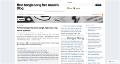 Desktop Screenshot of bestbanglasongfreemusic.wordpress.com