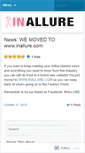Mobile Screenshot of inallure.wordpress.com