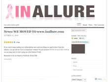 Tablet Screenshot of inallure.wordpress.com