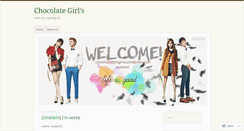 Desktop Screenshot of cutechocolategirls.wordpress.com