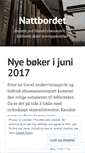Mobile Screenshot of nattbord.wordpress.com