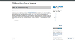 Desktop Screenshot of cssoss.wordpress.com