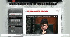 Desktop Screenshot of majlishussain.wordpress.com