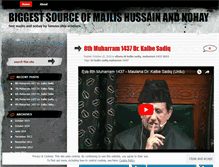 Tablet Screenshot of majlishussain.wordpress.com