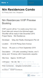 Mobile Screenshot of ninresidencescondo.wordpress.com
