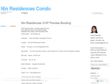 Tablet Screenshot of ninresidencescondo.wordpress.com