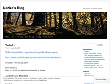 Tablet Screenshot of naziza.wordpress.com
