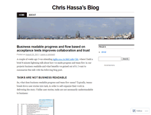 Tablet Screenshot of chrishassa.wordpress.com
