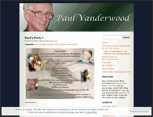 Tablet Screenshot of paulvanderwood.wordpress.com