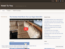 Tablet Screenshot of hoteltoyou.wordpress.com