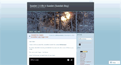 Desktop Screenshot of alifeinsweden.wordpress.com