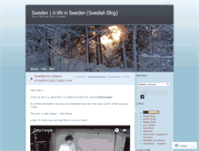 Tablet Screenshot of alifeinsweden.wordpress.com