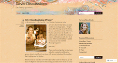 Desktop Screenshot of davisdiscussions.wordpress.com