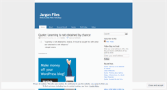 Desktop Screenshot of jargonfiles.wordpress.com