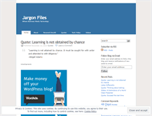 Tablet Screenshot of jargonfiles.wordpress.com
