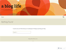 Tablet Screenshot of abloglife.wordpress.com