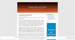 Desktop Screenshot of ossegredosdabola.wordpress.com