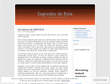 Tablet Screenshot of ossegredosdabola.wordpress.com