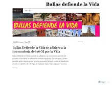 Tablet Screenshot of bullasdefiendelavida.wordpress.com