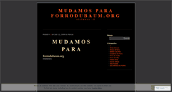 Desktop Screenshot of forrodubaum.wordpress.com