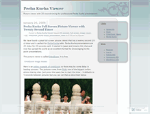 Tablet Screenshot of pechakuchaviewer.wordpress.com