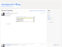 Tablet Screenshot of jacobpuck.wordpress.com