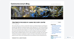 Desktop Screenshot of caminorecovery.wordpress.com