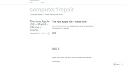 Desktop Screenshot of computer1repair.wordpress.com