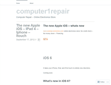 Tablet Screenshot of computer1repair.wordpress.com