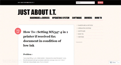 Desktop Screenshot of justabtit.wordpress.com