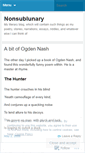 Mobile Screenshot of nonsublunary.wordpress.com