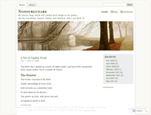 Tablet Screenshot of nonsublunary.wordpress.com